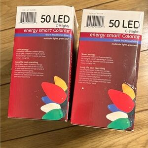 Two sets of 50 LED C-9 Lights